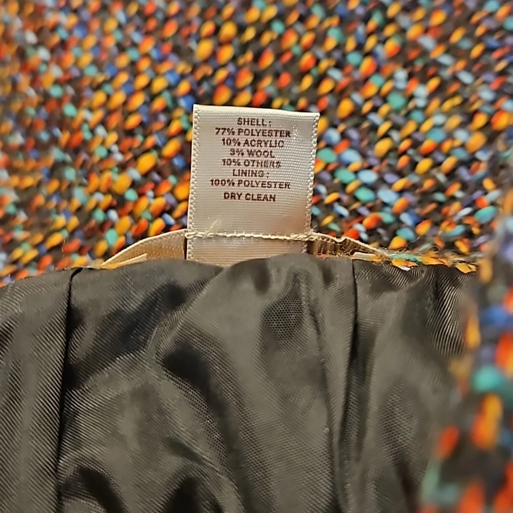 LOFT Multi Color Tweed Skirt - Picture 6 of 6